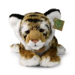Rappa ECO knuffel tijger 33 cm - realistische knuffel van recyclede PET flessen - bruin, wit, zwart