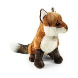 Rappa ECO knuffel vos 27 cm - realistische knuffel van recyclede PET flessen - roodbruin, wit