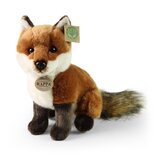 Rappa ECO knuffel vos 27 cm - realistische knuffel van recyclede PET flessen - roodbruin, wit
