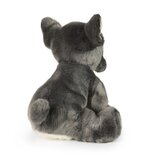  Rappa ECO knuffel French Bulldog 26 cm - realistische knuffel hond van recyclede PET flessen - grijs