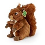 Rappa ECO knuffel eekhoorn 21 cm - realistische knuffel van recyclede PET flessen - bruin