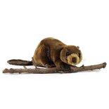 Rappa ECO knuffel bever 28 cm - realistische knuffel van recyclede PET flessen - bruin