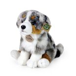 Rappa ECO knuffel Australische Herder 30 cm - realistische knuffel shepherd van recyclede PET flessen