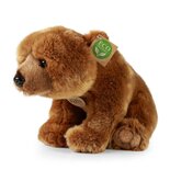 Rappa ECO knuffel Grizzly beer 30 cm - realistische knuffel van recyclede PET flessen - bruin
