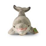 Rappa ECO knuffel dolfijn 40 cm - realistische knuffel van recyclede PET flessen - grijs, wit 