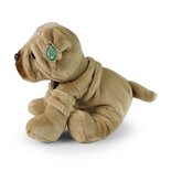 Rappa ECO knuffel hond Shar Pei 30 cm - realistische knuffel van recyclede PET flessen - bruin