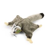 Rappa ECO knuffel vliegende eekhoorn 20 cm - realistische knuffel van recyclede PET flessen - grijs