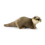 Rappa ECO knuffel otter 41 cm - realistische knuffel van recyclede PET flessen - bruin