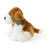 Rappa ECO knuffel Sint Bernard 26 cm - realistische knuffel hond van recyclede PET flessen - bruin, wit