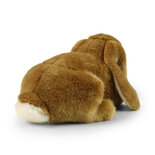 Rappa ECO knuffel konijn 25 cm - realistische knuffel van recyclede PET flessen - bruin, wit