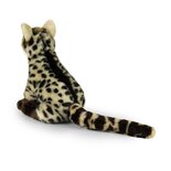 Rappa ECO knuffel genet 28 cm - realistische knuffel van recyclede PET flessen - bruin creme 
