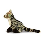 Rappa ECO knuffel genet 28 cm - realistische knuffel van recyclede PET flessen - bruin creme 