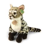 Rappa ECO knuffel genet 28 cm - realistische knuffel van recyclede PET flessen - bruin creme 