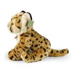 Rappa ECO knuffel cheetah 28 cm - realistische knuffel van recyclede PET flessen - bruin caramel creme