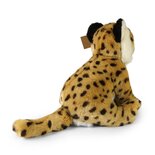 Rappa ECO knuffel cheetah 28 cm - realistische knuffel van recyclede PET flessen - bruin caramel creme