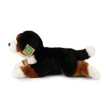 Rappa ECO knuffel liggende Berner Sennen hond 30 cm - realistische knuffel van recyclede PET flessen 
