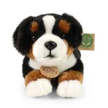 Rappa ECO knuffel liggende Berner Sennen hond 30 cm - realistische knuffel van recyclede PET flessen 