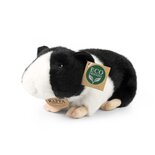 Rappa ECO knuffel cavia 22 cm - realistische knuffel van recyclede PET flessen - zwart wit