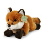 Rappa ECO knuffel vos 23 cm - realistische knuffel van recyclede PET flessen - roodbruin, wit 