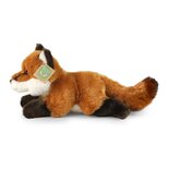 Rappa ECO knuffel vos 23 cm - realistische knuffel van recyclede PET flessen - roodbruin, wit 