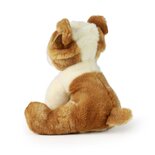 Rappa ECO knuffel Bulldog 26 cm - realistische knuffel hond van recyclede PET flessen - bruin, wit