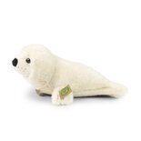 Rappa ECO knuffel zeehond 32 cm - realistische knuffel van recyclede PET flessen - creme