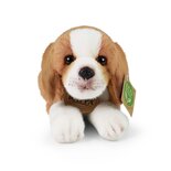 Rappa ECO knuffel Beagle 28 cm - realistische knuffel van recyclede PET flessen - bruin, wit, zwart