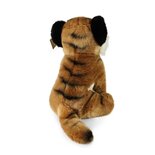 Rappa ECO knuffel tijger 30 cm - realistische knuffel van recyclede PET flessen - zwart, bruin
