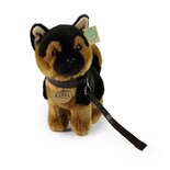 Rappa ECO knuffel Duitse Herder 23 cm - realistische knuffel hond van recyclede PET flessen