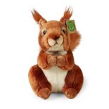 Rappa ECO knuffel eekhoorn 23 cm - realistische knuffel van recyclede PET flessen - bruin
