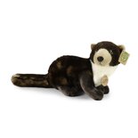 Rappa ECO knuffel marter 39 cm - realistische knuffel van recyclede PET flessen - zwart bruin