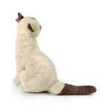 Rappa ECO knuffel Siamese kat 30 cm - realistische knuffel van recyclede PET flessen - bruin