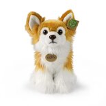 Rappa ECO knuffel hond Chihuahua 28 cm - realistische knuffel van recyclede PET flessen - karamel