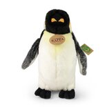 Rappa ECO knuffel pinguïn 27 cm - realistische knuffel van recyclede PET flessen - grijs wit zwart