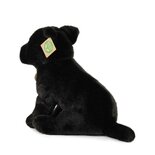 Rappa ECO knuffel Staffordshire Bull Terrier 30 cm - realistische knuffel van recyclede PET flessen - zwart