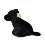 Rappa ECO knuffel Staffordshire Bull Terrier 30 cm - realistische knuffel van recyclede PET flessen - zwart