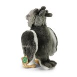 Rappa ECO knuffel Harpij arend 27 cm - realistische knuffel van recyclede PET flessen - grijs wit