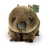 Rappa ECO knuffel Wombat 28 cm - realistische knuffel van recyclede PET flessen - bruin