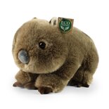 Rappa ECO knuffel Wombat 28 cm - realistische knuffel van recyclede PET flessen - bruin
