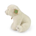 Rappa ECO knuffel ijsbeer 28 cm - realistische knuffel van recyclede PET flessen - gebroken wit