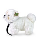Rappa ECO knuffel Chow Chow 30 cm - realistische knuffel van recyclede PET flessen - wit