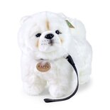 Rappa ECO knuffel Chow Chow 30 cm - realistische knuffel van recyclede PET flessen - wit