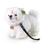 Rappa ECO knuffel Chow Chow 30 cm - realistische knuffel van recyclede PET flessen - wit