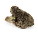 Rappa ECO knuffel luiaard 30 cm - realistische knuffel van recyclede PET flessen - bruin