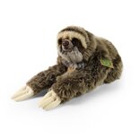 Rappa ECO knuffel luiaard 30 cm - realistische knuffel van recyclede PET flessen - bruin