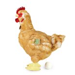 Rappa ECO knuffel hen / kip 33 cm - realistische knuffel van recyclede PET flessen - bruin