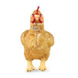 Rappa ECO knuffel hen / kip 33 cm - realistische knuffel van recyclede PET flessen - bruin