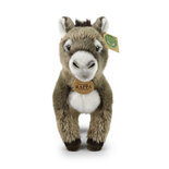 Rappa ECO knuffel ezel 28 cm - realistische knuffel van recyclede PET flessen - grijs
