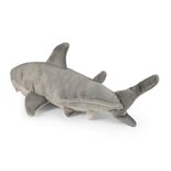 Rappa ECO knuffel haai 38 cm - realistische knuffel van recyclede PET flessen - grijs