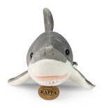 Rappa ECO knuffel haai 38 cm - realistische knuffel van recyclede PET flessen - grijs